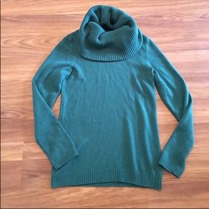 GAP Cozy Hunter Green Cowlneck Sweater